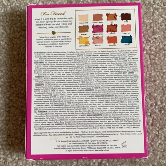 TOO FACED Palm Springs Dream Eye Shadow Palette NEW IN BOX - Picture 10 of 14